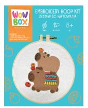 Zestaw do haftowania Radosne Kapibary WOW0272. Wydawca: TM Toys. Dadada.pl Opakowanie Zestaw do haftowania Radosne Kapibary WOW0272