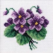 Opakowanie Zestaw do haftu krzyżykowego Fiołki