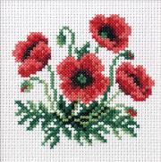 Opakowanie Zestaw do haftu krzyżykowego Maki