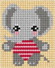 Opakowanie Zestaw do haftu Moje pierwsze wyszywanie Słonik