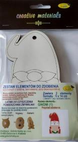 Opakowanie Zestaw do zdobienia ze sklejki Mikołaj