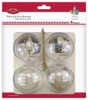 Opakowanie Zestaw do złożenia bombka akrylowa 70mm