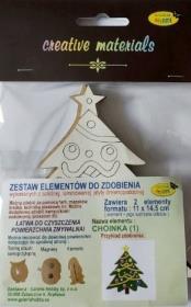 Opakowanie Zestaw elementów do zdobienia choinka BN 2szt