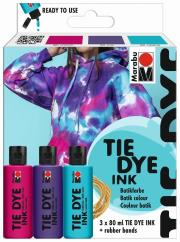 Opakowanie Zestaw farb do batiku Tie Dye Ink 3x80ml