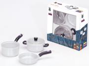 Zestaw garnków z patelnią WMF. Wydawca: Malik. Dadada.pl Opakowanie Zestaw garnków z patelnią WMF