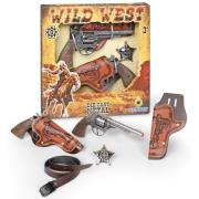 Opakowanie Zestaw kowbojski 2 rewolwery + odznaka