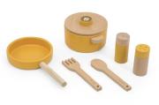 Zestaw kuchenny drewniany. Wydawca: Trixie Baby. Dadada.pl Opakowanie Zestaw kuchenny drewniany