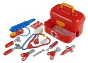 Zestaw lekarski w kuferku z szufladą. Wydawca: Klein. Dadada.pl Opakowanie Zestaw lekarski w kuferku z szufladą