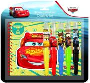 Opakowanie Zestaw markery Cars 5szt + notes +szablon