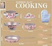 Opakowanie Zestaw metalowych garnków