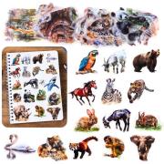 Opakowanie Zestaw naklejek Dzikie zwierzęta 50szt.