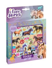 Opakowanie Zestaw naklejek I love horses