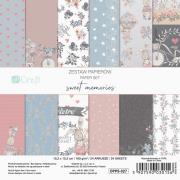 Opakowanie Zestaw papierów memories 15,2x15,2cm 24 kartki