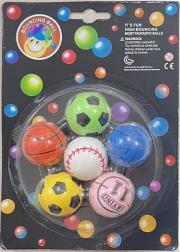 Opakowanie Zestaw piłek kauczukowych 6szt