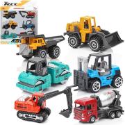 Opakowanie Zestaw pojazdów budowlanych metalowch 6szt