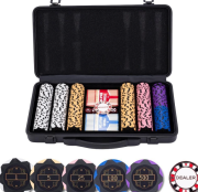 Zestaw pokerowy 300 żetonów z nominałami 14g. Wydawca: Quint. Dadada.pl Opakowanie Zestaw pokerowy 300 żetonów z nominałami 14g