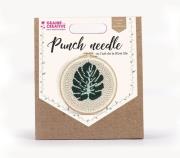 Opakowanie Zestaw Punch Needle Liść Monstery Graine Creative