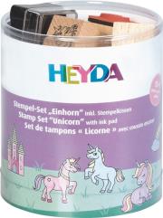 Opakowanie Zestaw stempli 15szt z poduszką Jednorożce
