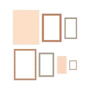 Opakowanie Zestaw wykrojników ramki z falbanką 7szt