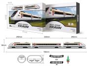 Zestaw z pociągiem Speed train 79x6cm. Wydawca: Madej. Dadada.pl Opakowanie Zestaw z pociągiem Speed train 79x6cm