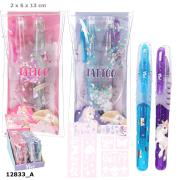 Opakowanie Zestaw żelopisów do tatuażu Ylvi z Jednorożcem 1szt.mix 12833A