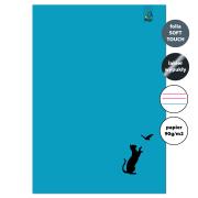 Opakowanie Zeszyt A4 32 kartki w 3 linie kolor 90g Kot morski