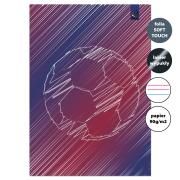 Opakowanie Zeszyt A4 32 kartki w 3 linie kolor 90g Piłka bordo