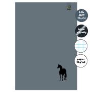Opakowanie Zeszyt A4 32 kartki w kratkę 90g Koń szary