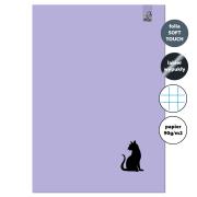 Opakowanie Zeszyt A4 32 kartki w kratkę 90g Kot fioletowy