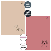 Opakowanie Zeszyt A4/32K 3-linie kolor 90g Koń Pies (6szt)