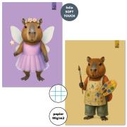 Opakowanie Zeszyt A4/32K kratka 90g Kapibara (6szt)