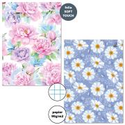 Opakowanie Zeszyt A4/32K kratka 90g Peonie Stokrotki (6szt)