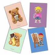 Opakowanie Zeszyt A4 32k. kratka PP Teddies 1szt.mix