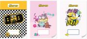 Opakowanie Zeszyt A4 32k. trzy linie kolorowe Minionki 1szt.mix