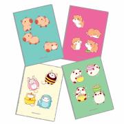 Opakowanie Zeszyt A4 60k.kratka PP Kawaii 1szt.mix