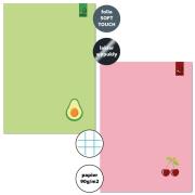 Opakowanie Zeszyt A5/32K kratka 90g Awokado Wiśnia (10szt)