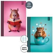 Opakowanie Zeszyt A5/32K kratka 90g Kapibara (10szt)