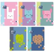 Opakowanie Zeszyt A5/32K kratka Zoo Blocks (10szt) OXFORD