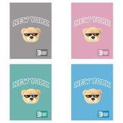 Opakowanie Zeszyt A5/32k linia dwukolor. NYC Mood mix (15szt)