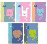 Opakowanie Zeszyt A5/32K linia Zoo Blocks (10szt) OXFORD