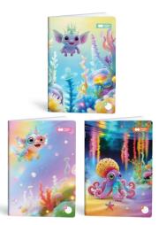 Opakowanie Zeszyt A5/32K trzy linie (10szt) HAPPY COLOR