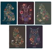 Opakowanie Zeszyt A5/80K kratka Florimals (5szt) HERLITZ