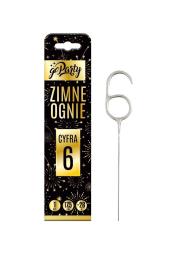 Opakowanie Zimne ognie Cyfra 6