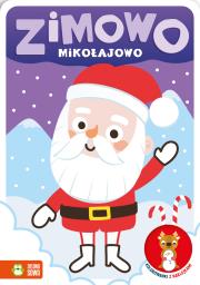 Okładka książki Zimowo mikołajowo. Kolorowanki z naklejkami. Zimowo