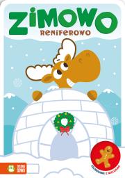 Okładka książki Zimowo reniferowo. Kolorowanki z naklejkami. Zimowo