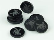 Opakowanie Znaczniki akrylowe czarne połysk - smok