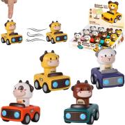 Zwierzątko naciskane w autku press&go. Wydawca: Trifox. Dadada.pl Opakowanie Zwierzątko naciskane w autku press&go