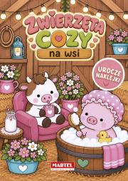 Okładka książki Zwierzęta cozy na wsi z naklejkami