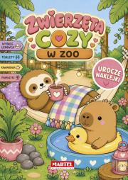 Okładka książki Zwierzęta cozy w zoo z naklejkami