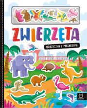 Zwierzęta. Książeczka z magnesami. Autor: Podgórska Anna. Dadada.pl Okładka książki Zwierzęta. Książeczka z magnesami
